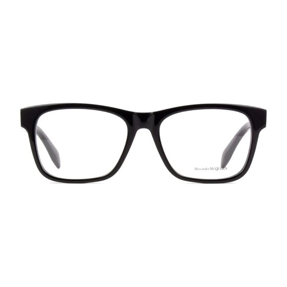 NEW ALEXANDER MCQUEEN EYEGLASSES AM0307O 001 BLACK WOMEN SQUARE EYEWEAR
